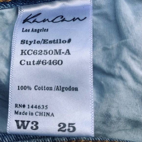 KanCan Estilo Cut Out Zipper Distressed Jeans Size 25 NWOT - Picture 10 of 11